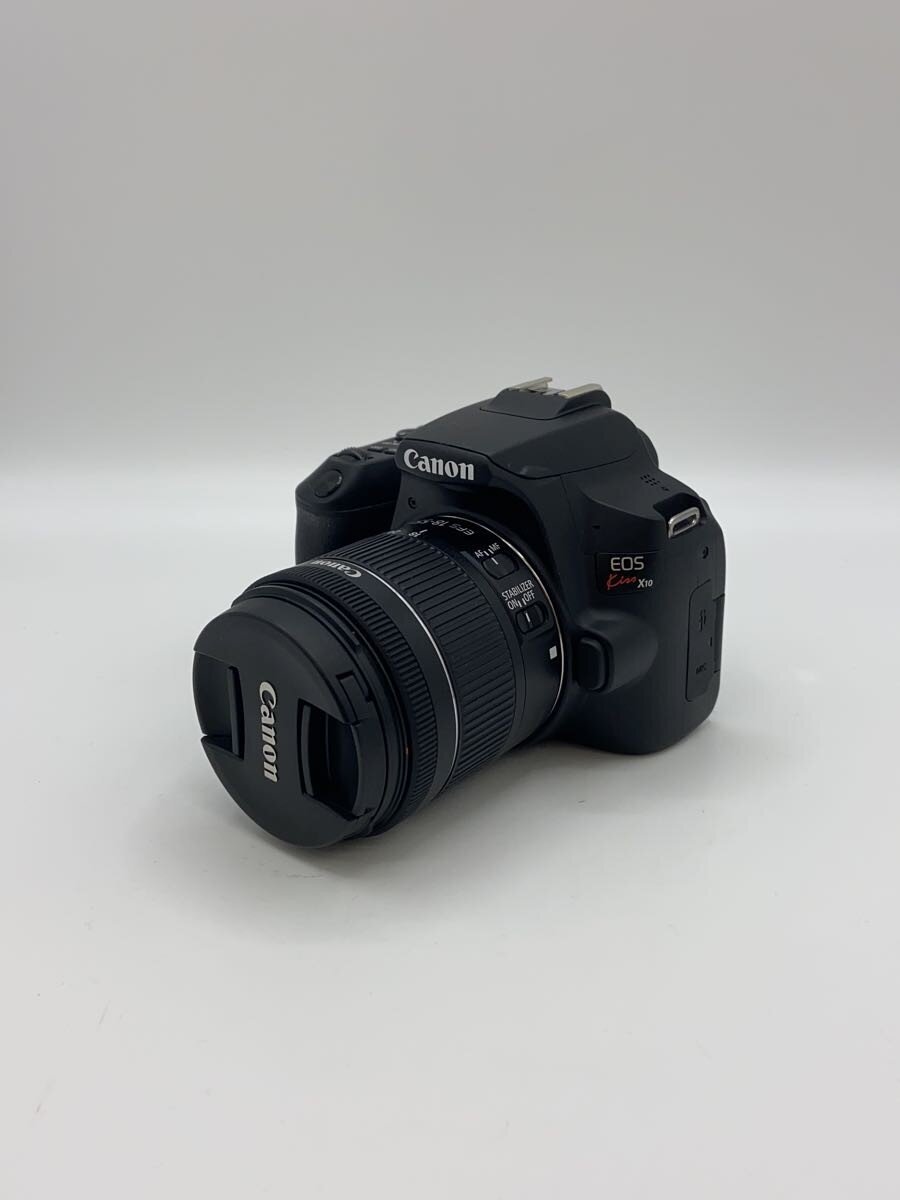 【中古】CANON◆デジタル一眼写真機 EOS Kiss X10 EF-S18-55 IS STM [黒いこと] DS126761【写真機】