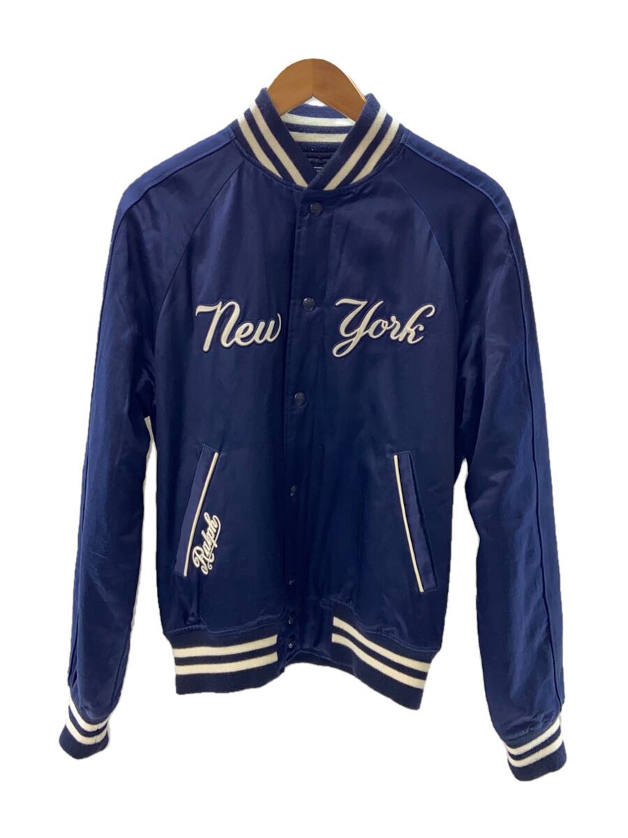 【中古】POLO RALPH LAUREN◆NEW YORK YANKEES BASEBALL JACKET/S/綿織物/NVY/710810481001//【メンズウェア】
