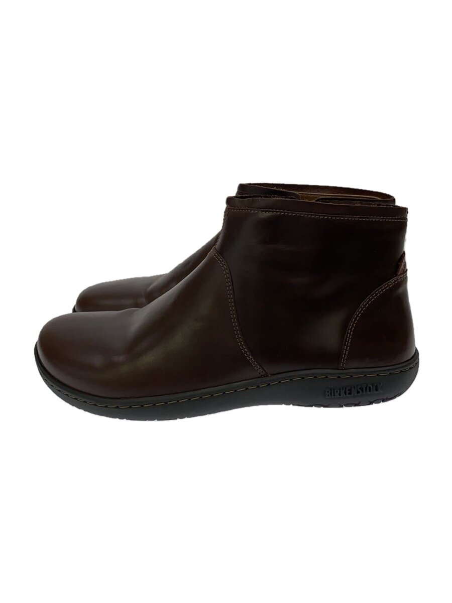 【中古】BIRKENSTOCK◆ショートブーツ/24.5cm/ブラウン/サイドジップ【シューズ】|2nd STREET 店