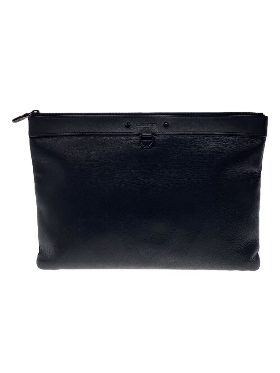 【中古】LOUIS VUITTON◆ポシェット・アポロ_モノグラム・シャドウ_BLK/牛皮/BLK【御徒面子】