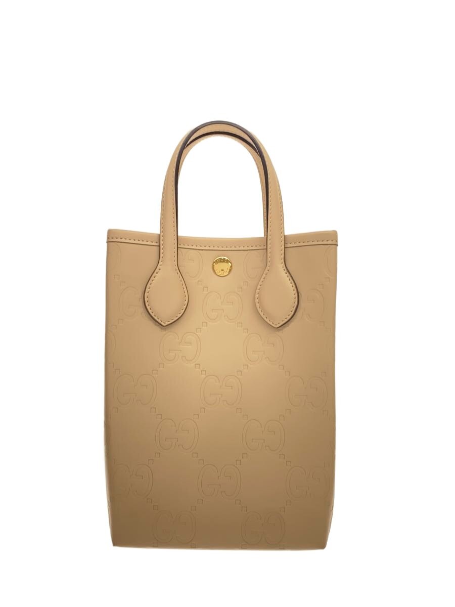 【中古】GUCCI◆同盟罷工さあ美付き添い人 GG スーパーミニバッグ/なめし革/BEG/総柄【御徒面子】