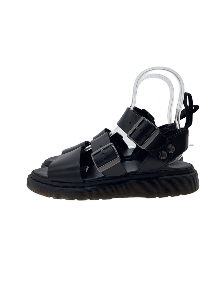 【中古】Dr.Martens◆サンダル/UK6/BLK/なめし革【シューズ】