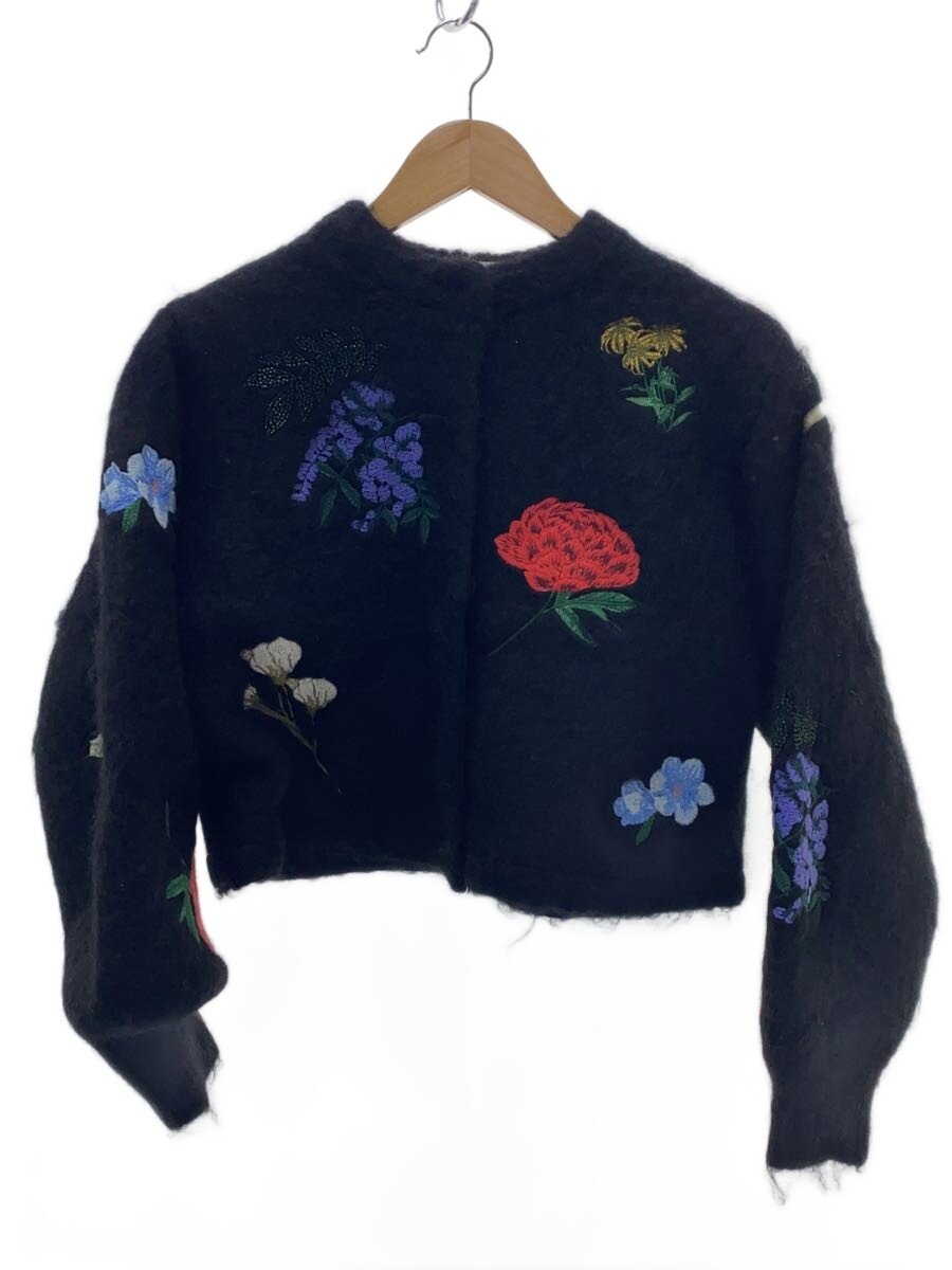 【中古】AMERI◆AMANDA MOHAIR KNITTOP/ジレー(朦朦たる)/FREE/モヘヤ無地/022420173【レディース御召しもの】