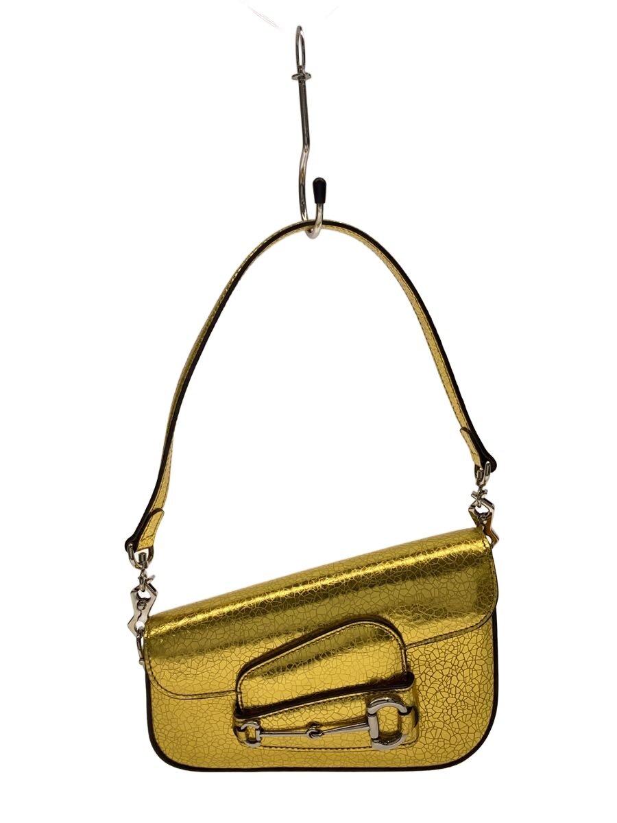 【中古】GUCCI◆ホールズビット1955ミニショルダーバッグ/なめし革/GLD/無地/774209//【御徒面子】