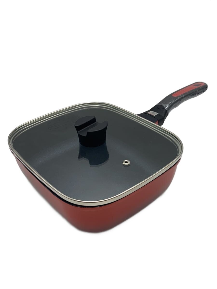 【中古】フライパン/3点セット/RED【キッチン用品】