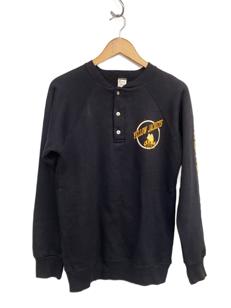 【中古】Champion◆80s/USA製/トリコタグ/汗水/M/綿織物/BLK【メンズウェア】