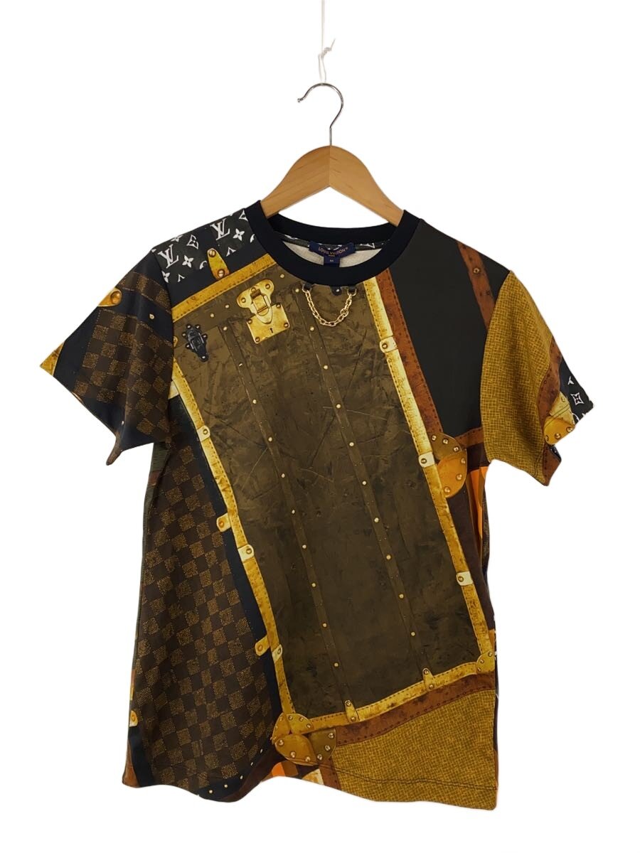 【中古】LOUIS VUITTON◆ティーシャツ/M/綿織物/マルチ色つや/1AHIN4【メンズウェア】
