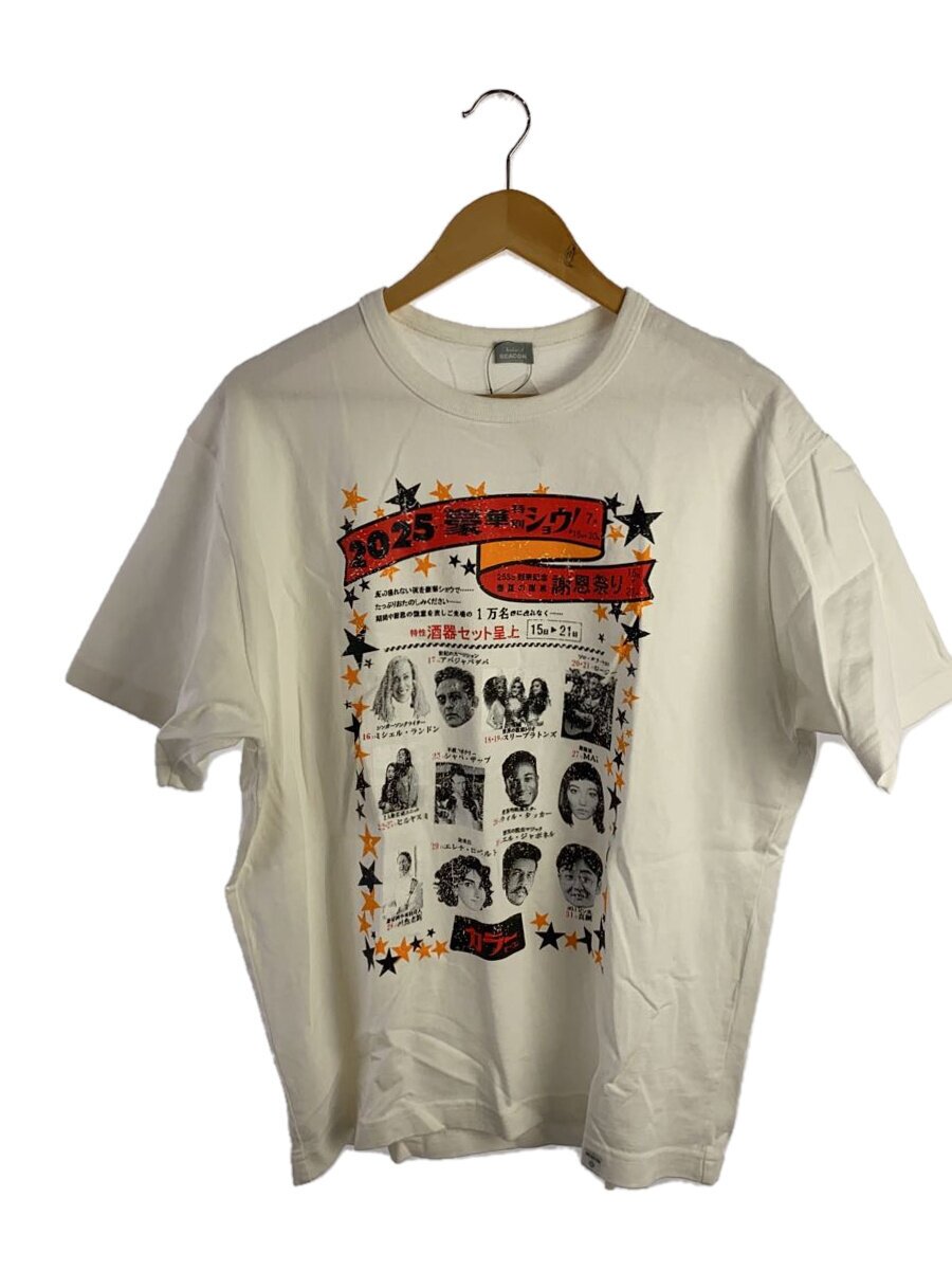 【中古】kolor / BEACON◆D T-Shirt/1/綿織物/WHT/25SBM-T02231//【メンズウェア】