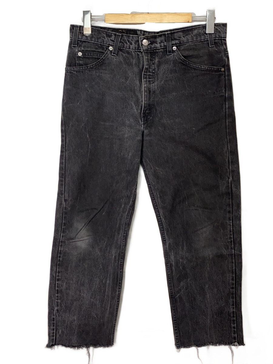 【中古】Levi’s◆90s/ブラックデニムパンツ/オレンジ色ため桶34×32//VT/下つ方/34/BLK/40505-4159【メンズウェア】