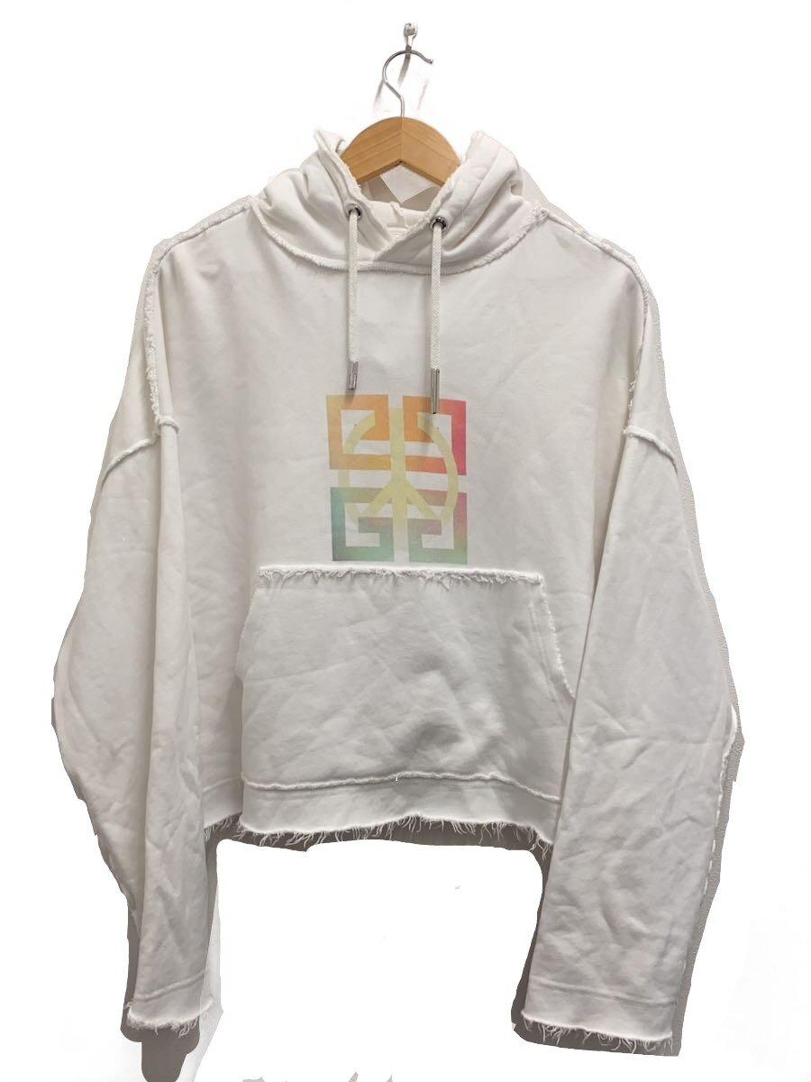 【中古】GIVENCHY◆パーカー/XS/綿織物/WHT/BWJ0303Z9Y【レディース御召しもの】