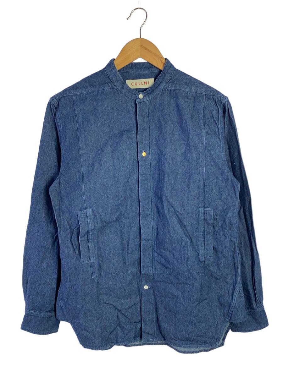 【中古】CULLNI◆長袖プルオーバー/2/ジーンズ/IDG/無地/17-SS-002【メンズウェア】