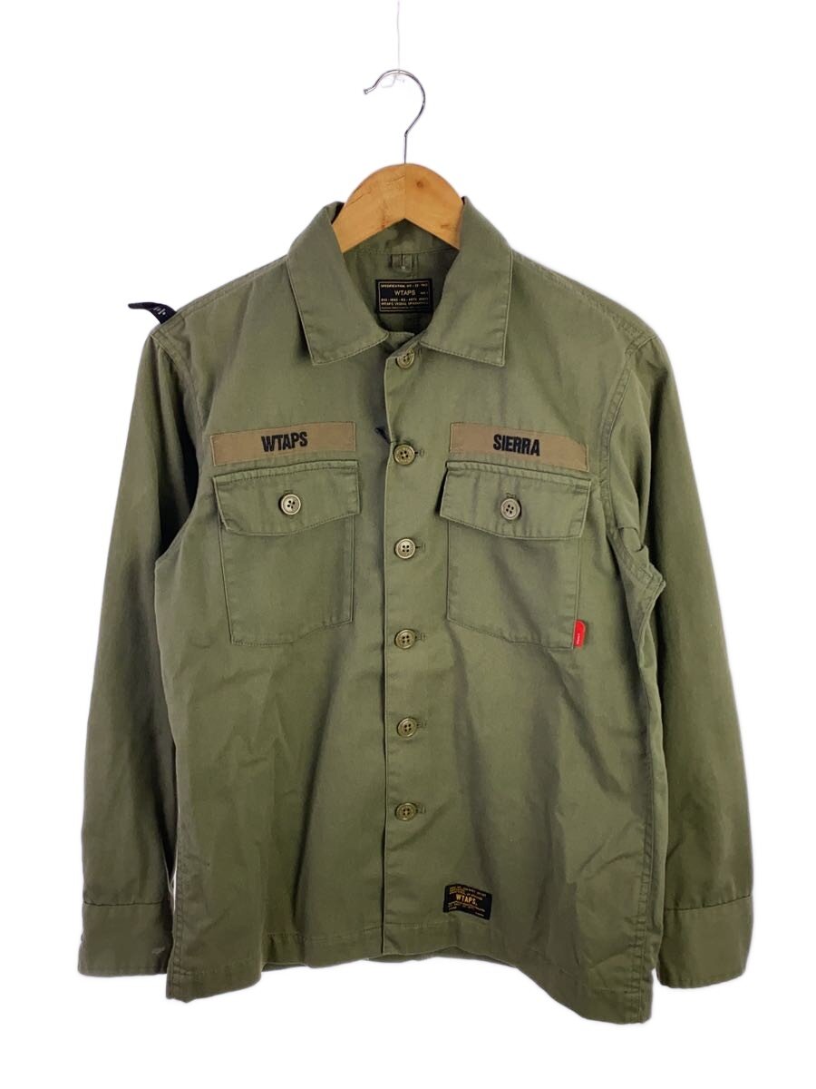 【中古】WTAPS◆長袖シャツ/1/コットン/GRN/無地/161GWDT-SHM02【メンズウェア】｜2ｎｄ STREET 店