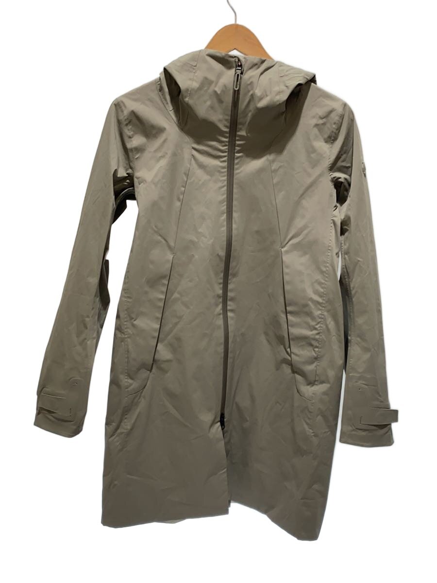 【中古】DESCENTE◆厚地の外套/S/ナイロン/GRY【メンズウェア】