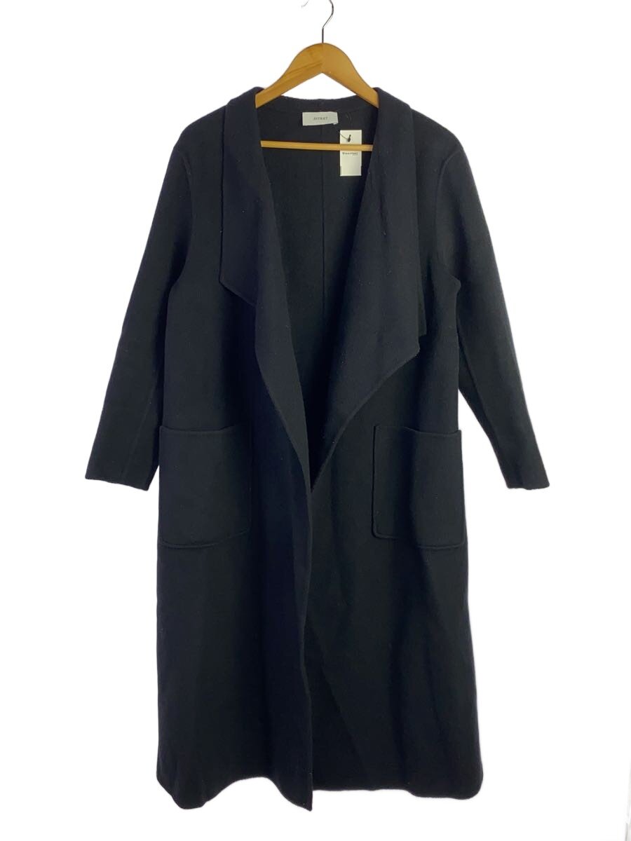 【中古】ASTRAET◆厚地の外套/1/羊毛/BLK/5425-234-0091【レディースお召しもの】