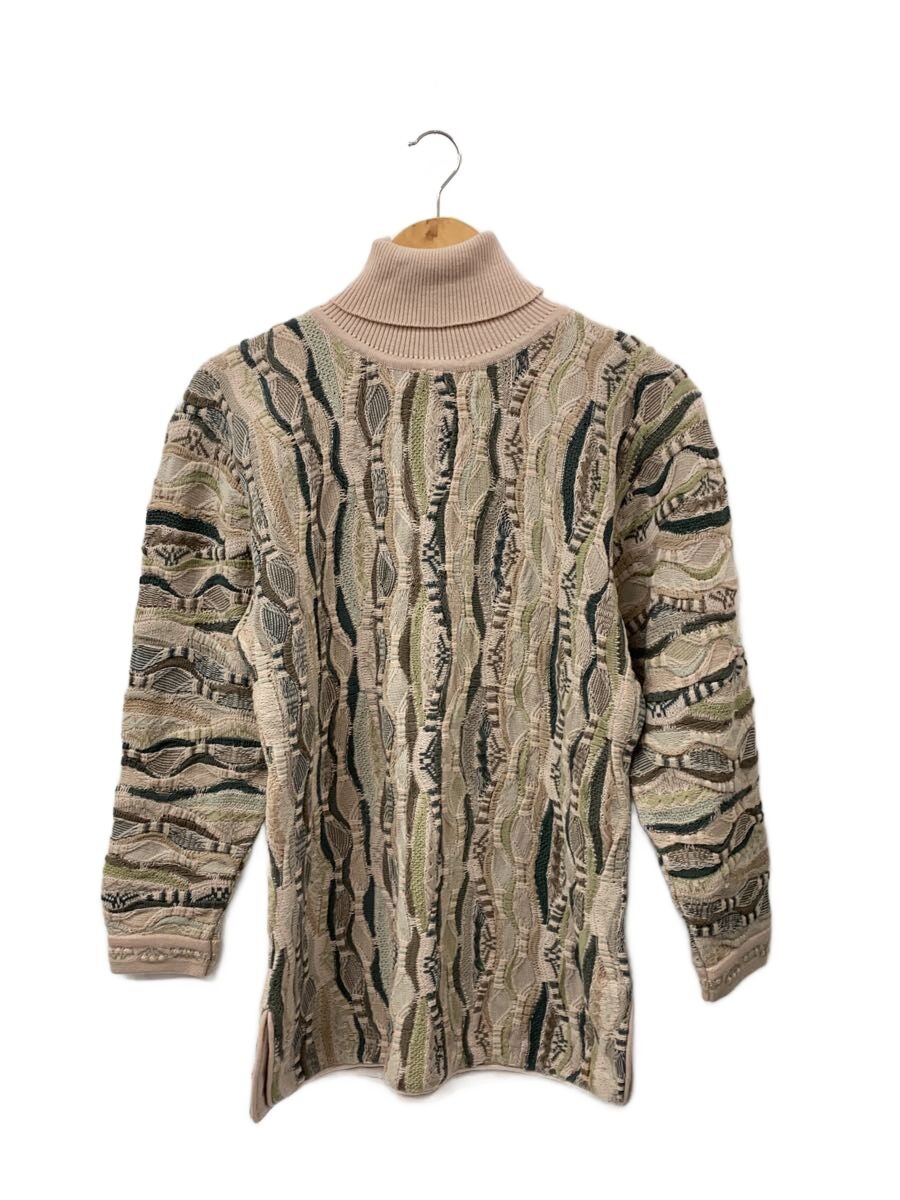【中古】COOGI◆編み物・スウェーター(朦々たる)/SS/羊毛/BEG【メンズウェア】