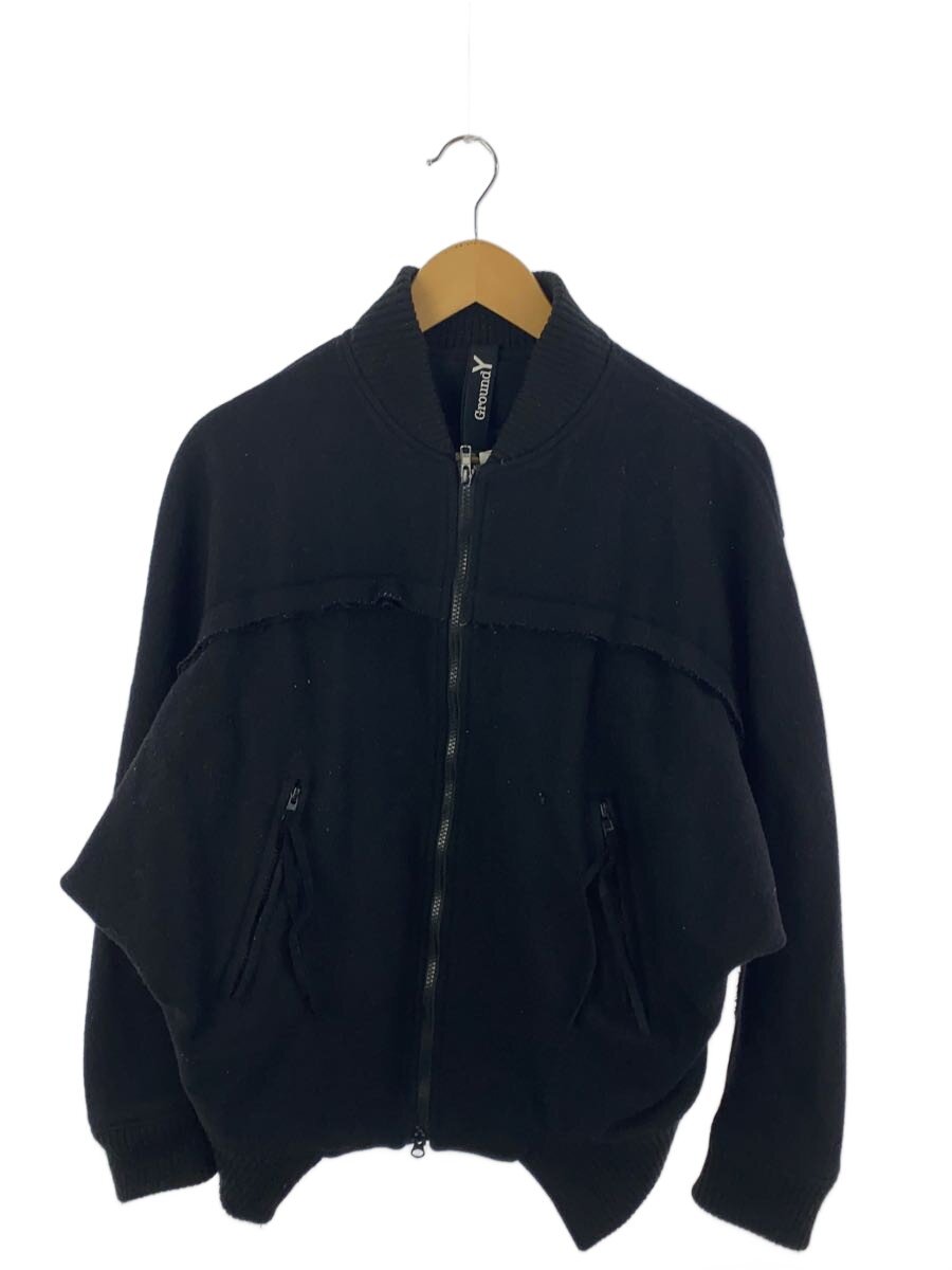 【中古】Ground Y◆上衣/3/羊毛/BLK/ギガサイクル-j02-102【メンズウェア】