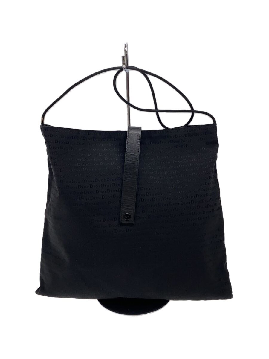 【中古】Christian Dior◆ショルダーバッグ/ナイロン/BLK/総柄//【御徒面子】