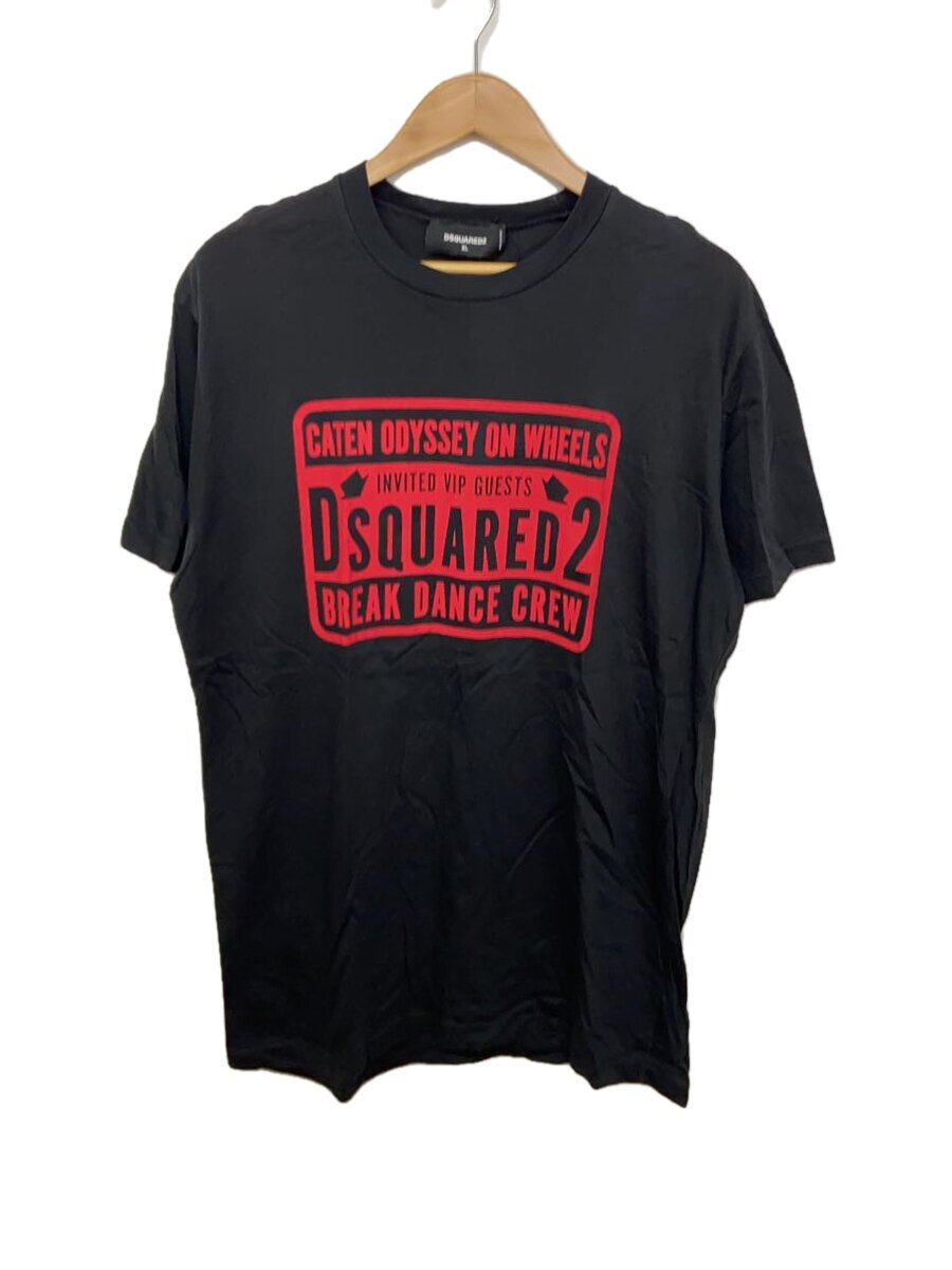 【中古】DSQUARED2◆プルオーバー/XL/綿織物/BLK【メンズウェア】
