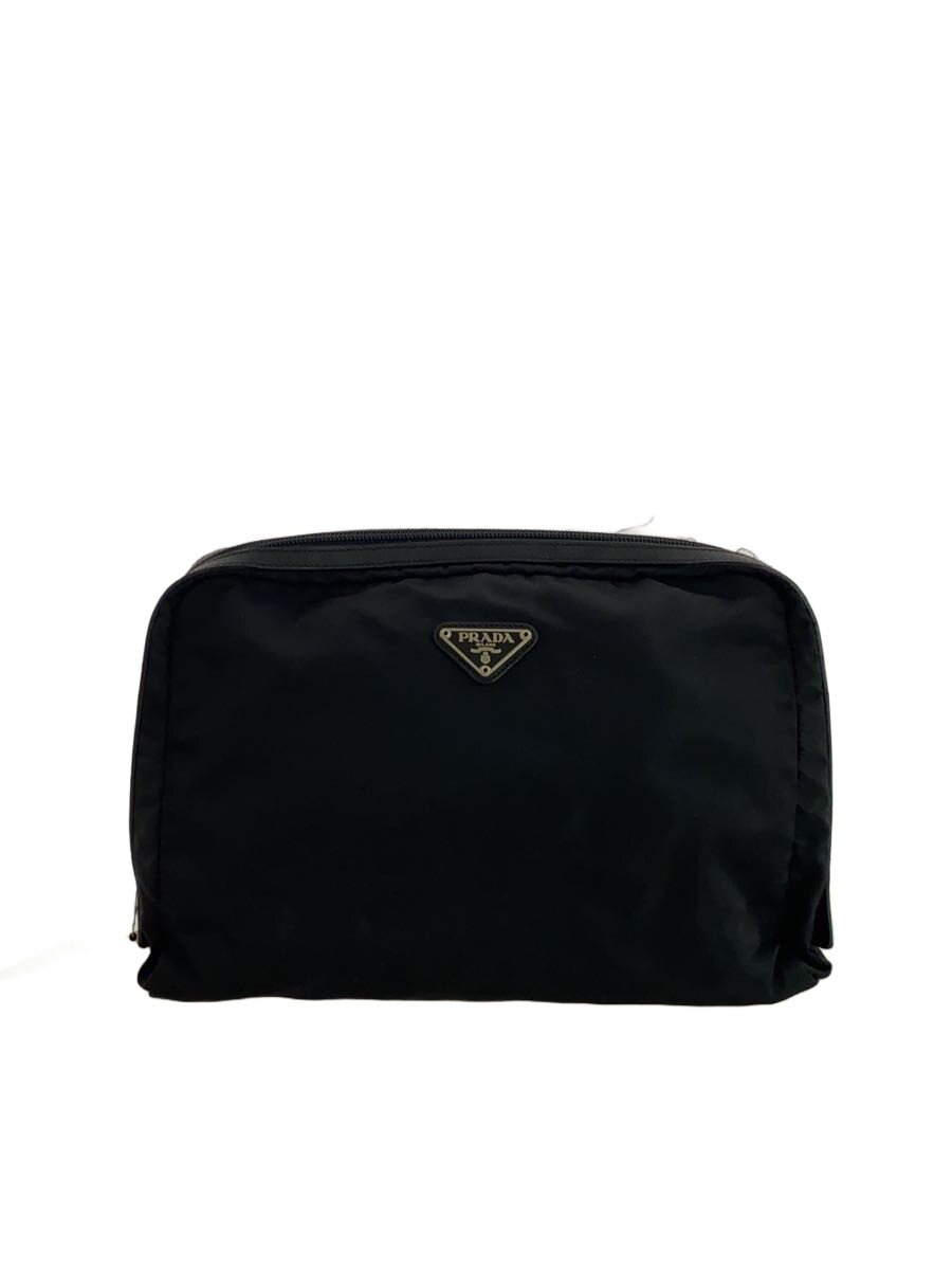 【中古】PRADA◆ポーチ/ナイロン/BLK/無地【バッグ】｜2ｎｄ STREET 店