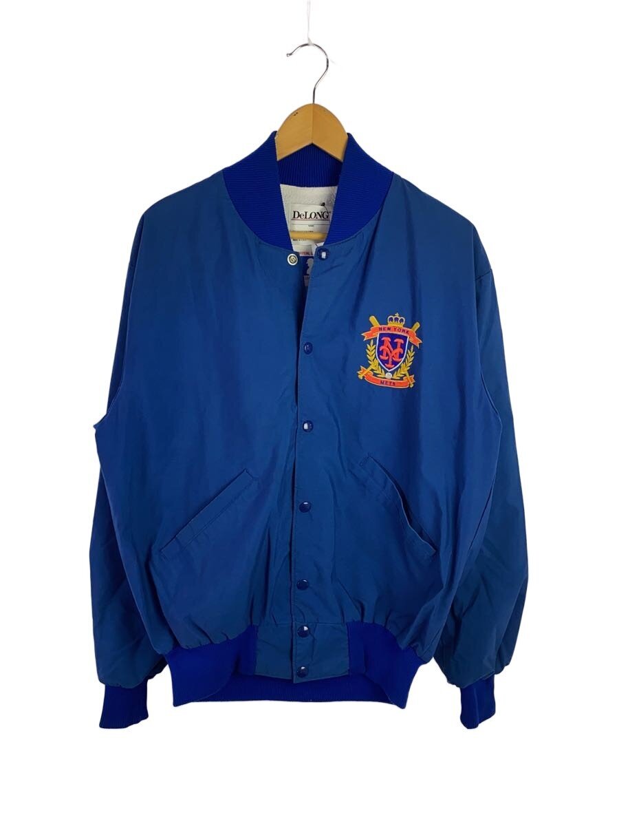 【中古】DeLONG◆スタジャン/L/ポリエステル/BLU【メンズウェア】|2nd STREET 店