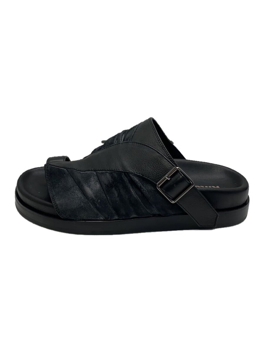 【中古】Kiko Kostadinov◆サンダル/42/BLK/なめし革/VALAKAS SANDAL【シューズ】