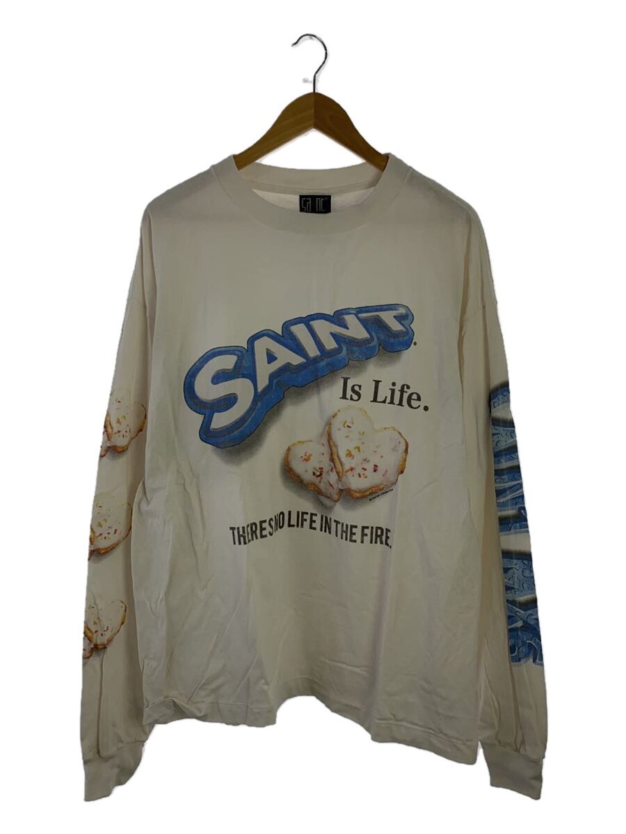 【中古】SAINT MICHAEL◆カットソー/XL/綿織物/WHT/SM-YS1-0000-C39//【メンズウェア】