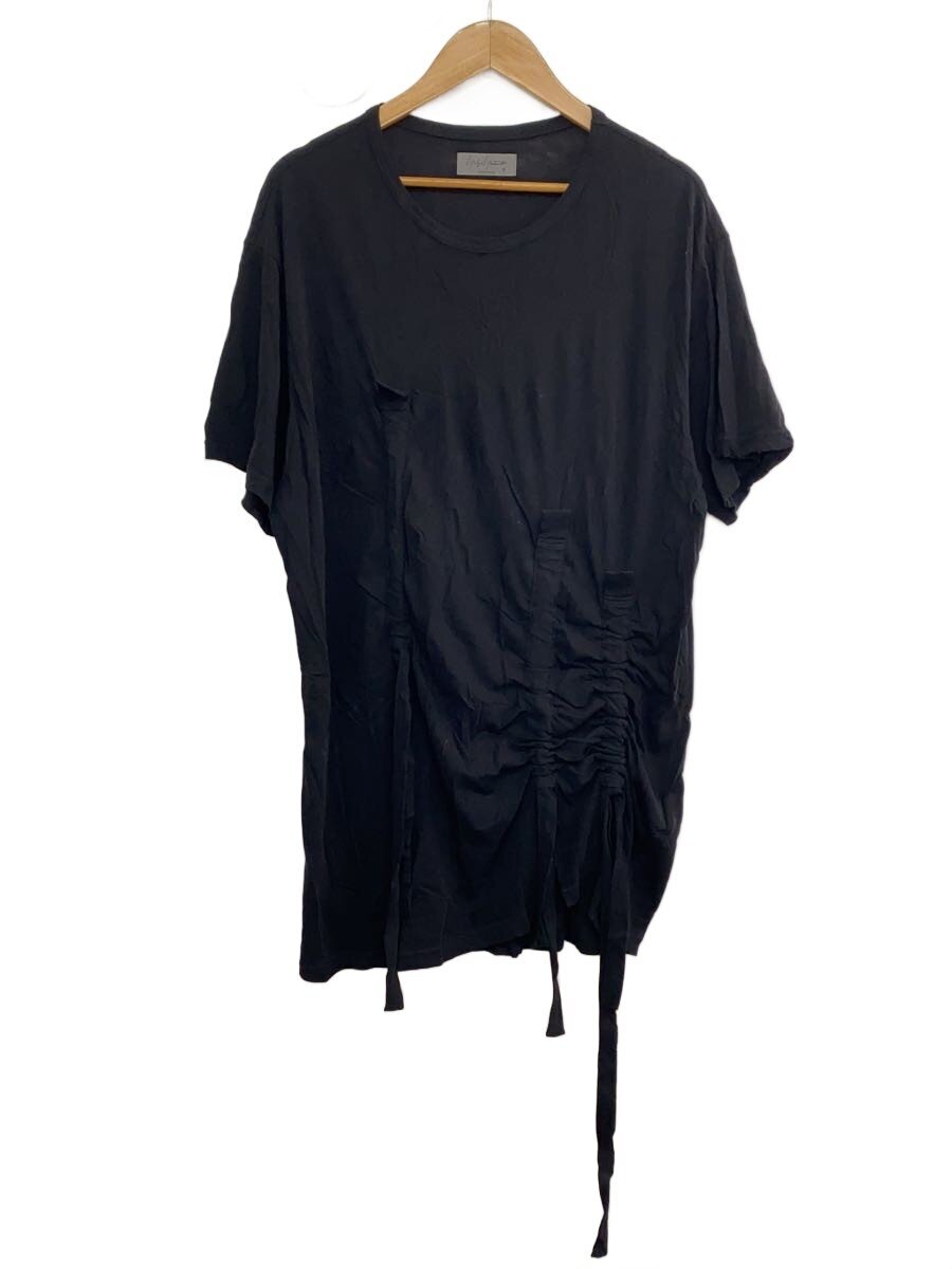 【中古】YOHJI YAMAMOTO◆ティーシャツ/3/綿織物/BLK/hg-t17-076【メンズウェア】