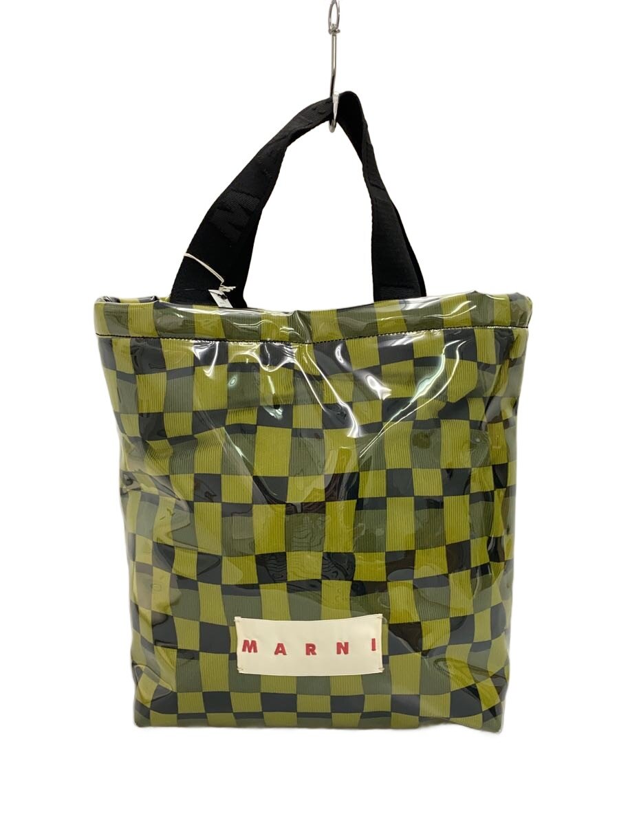 【中古】MARNI◆トートバッグ/PVC/GRN/チェック/SHMQ0063U0【バッグ】｜2ｎｄ STREET 店