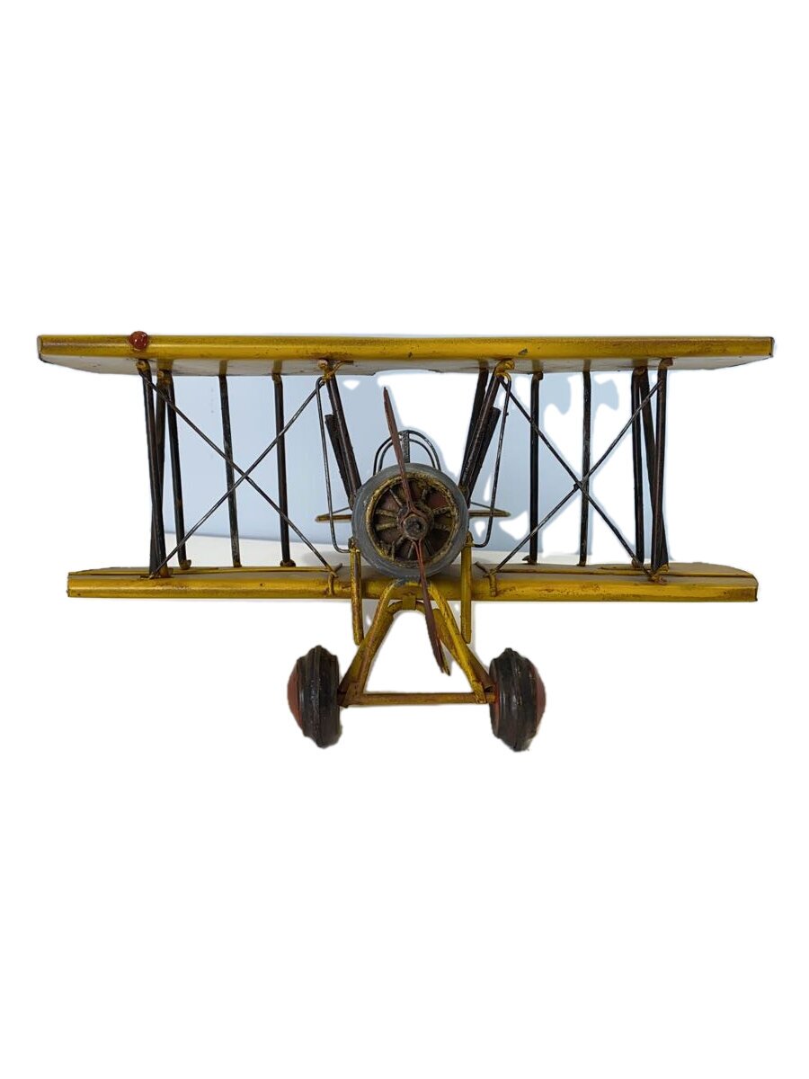 【中古】ブリキ飛行機/YLW【インテリア小物・日用雑貨】