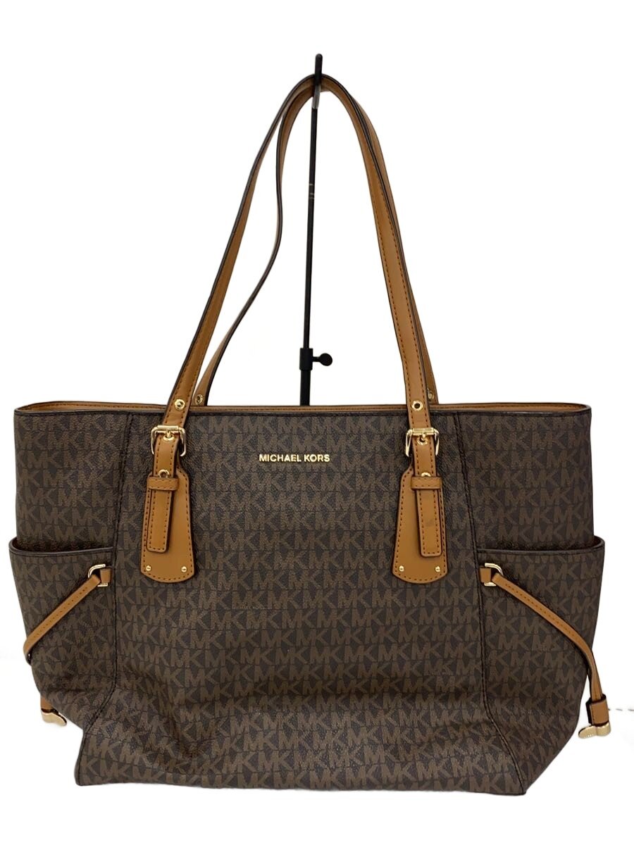 【中古】MICHAEL KORS◆トートバッグ/PVC/BRW/モノグラム/30T8GV6T4B【バッグ】｜2ｎｄ STREET 店