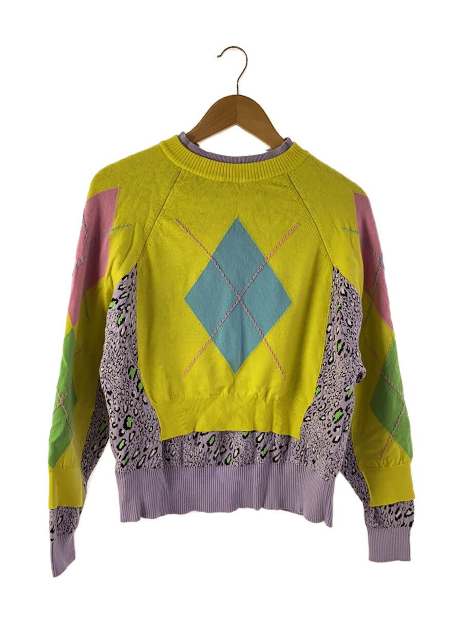 【中古】VERSACE◆編み物・スウェーター(薄っぺら)/36/綿織物/マルチ色合い/A88420【レディースお召しもの】