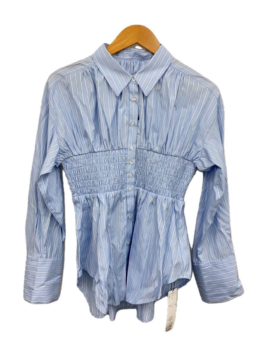 【中古】COCO DEAL◆25SS/シャーリングウエストシャツ/2/タグ付属/BLU/ストライプ/75318357//【レディースウェア】｜2ｎｄ STREET 店
