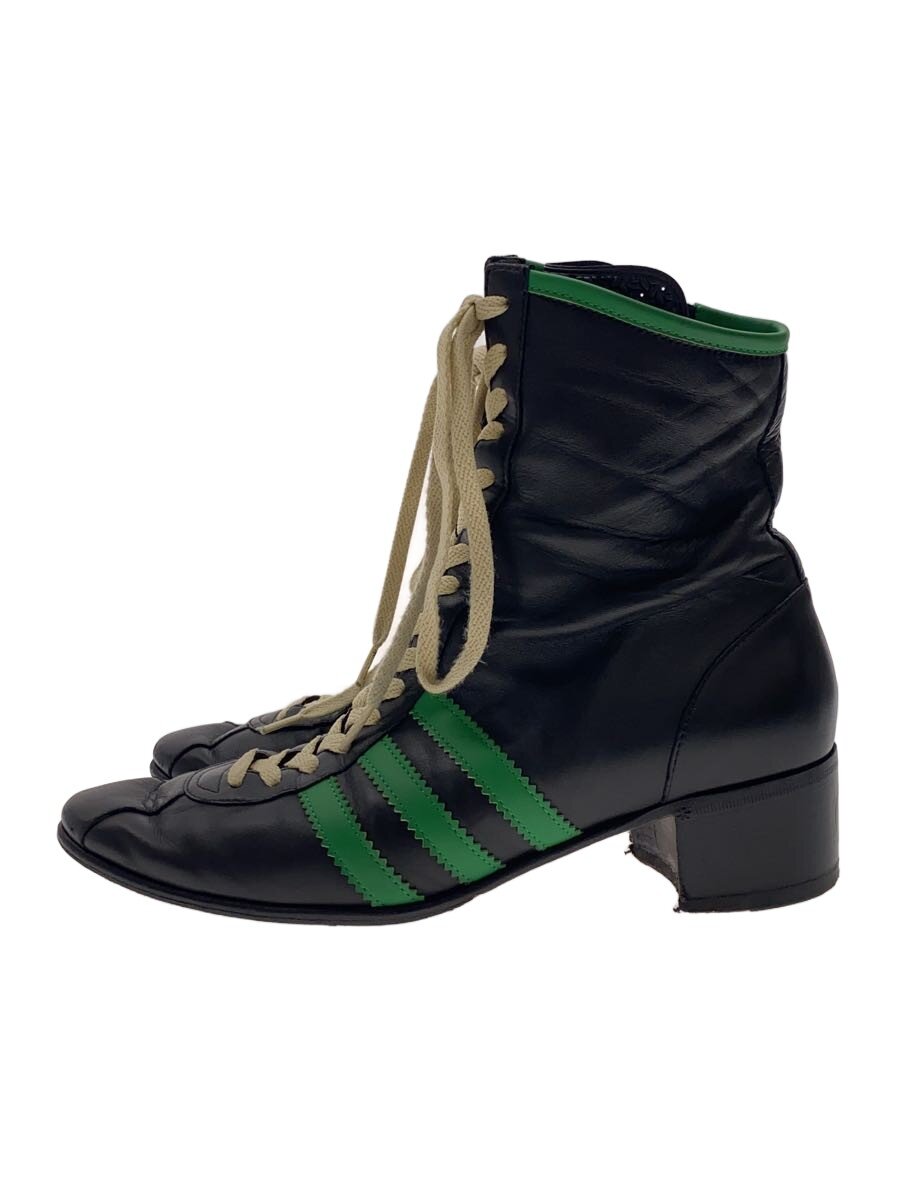 【中古】GUCCI◆3 Stripe Leather HeelBoot【シューズ】