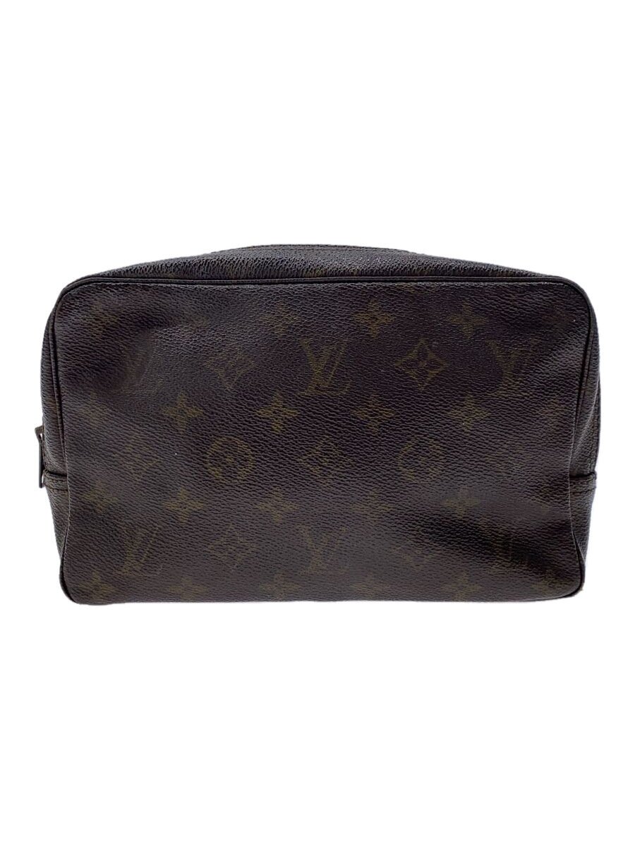 【中古】LOUIS VUITTON◆トゥルース・トワレット28_モノグラム・帆布_BRW/PVC/BRW【御徒面子】