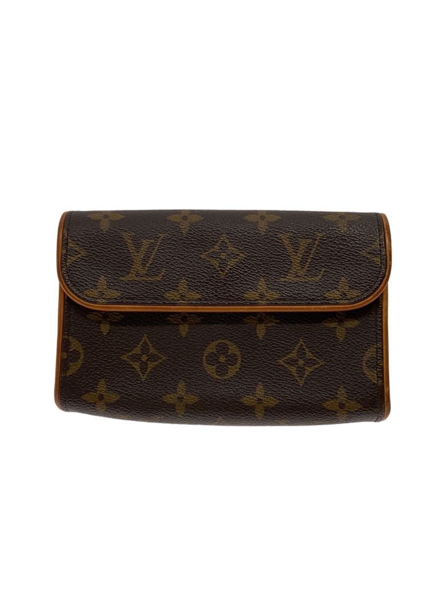 【中古】LOUIS VUITTON◆ポシェット・フロランティーヌ_モノグラム・帆布/PVC/BRW【御徒面子】