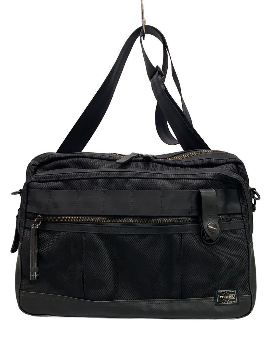 【中古】PORTER◆HEAT/ヒートショルダーバッグ/キャンバス/BLK/付属ライトつかない//【バッグ】｜2ｎｄ STREET 店