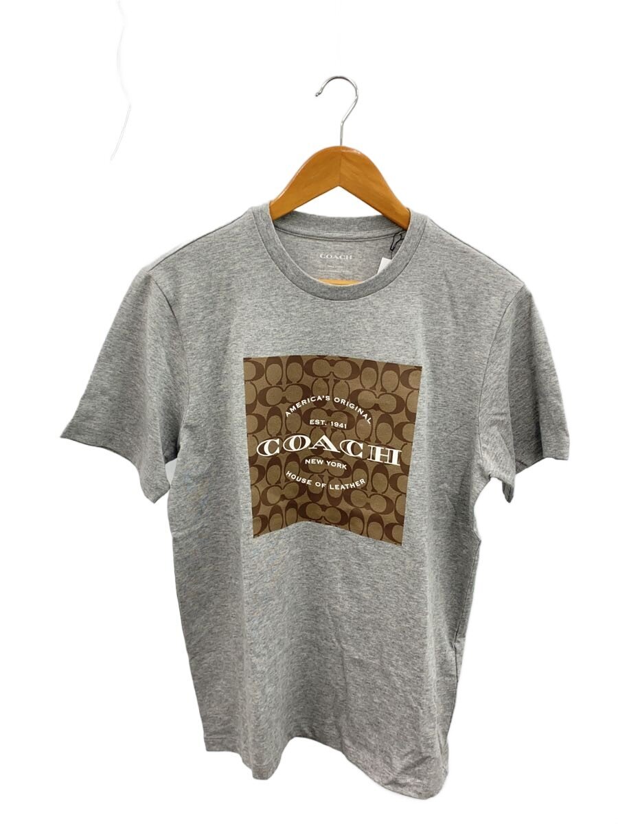 【中古】COACH◆プルオーバー/S/綿織物/GRY【メンズウェア】
