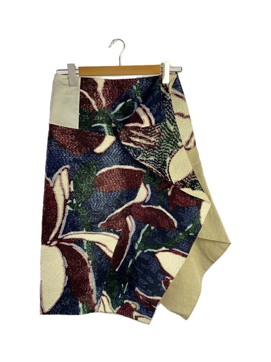 【中古】MARNI◆ロングスコート/40/ナイロン/マルチ色つや/e15gomar54qy1tn302【レディース御召しもの】