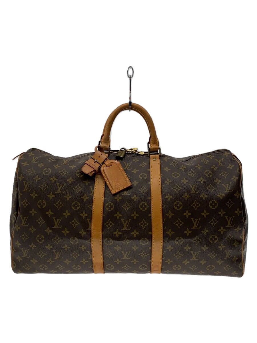 【中古】LOUIS VUITTON◆キーポル55_モノグラム・帆布_BRW/PVC/BRW/総柄【御徒面子】