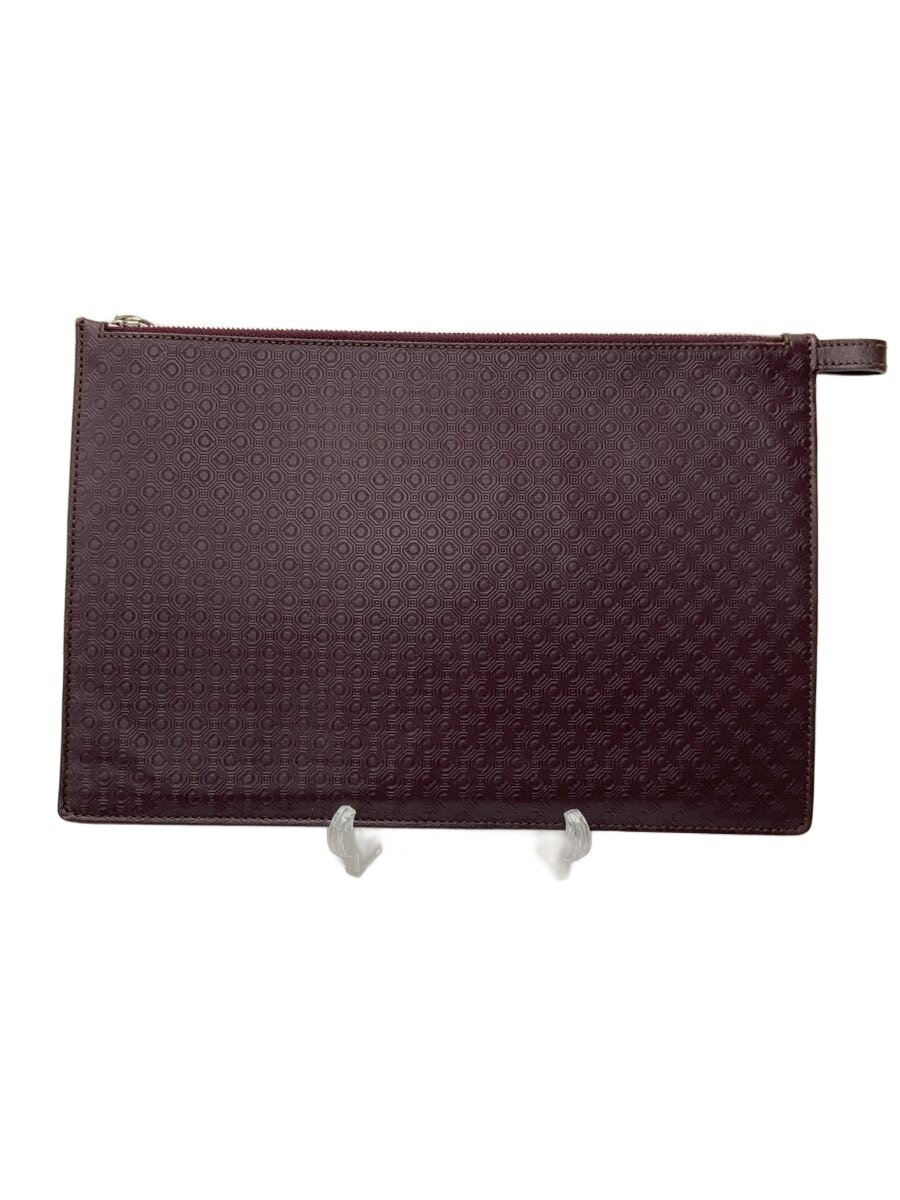 【中古】Salvatore Ferragamo◆車寄せ/なめし革/BRD/総柄【御徒面子】