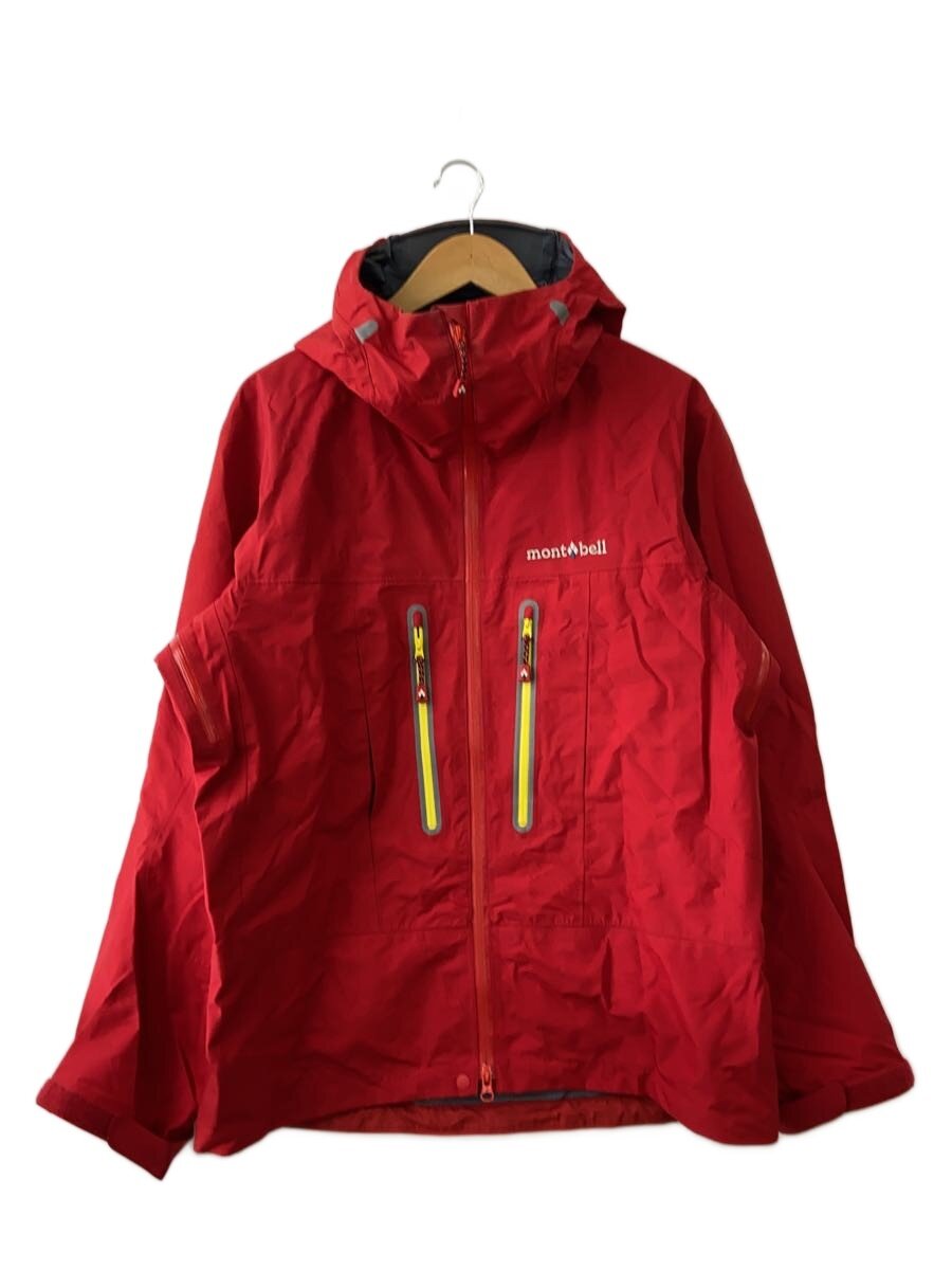 【中古】mont-bell◆流れ上衣/L/ナイロン/RED//【メンズウェア】