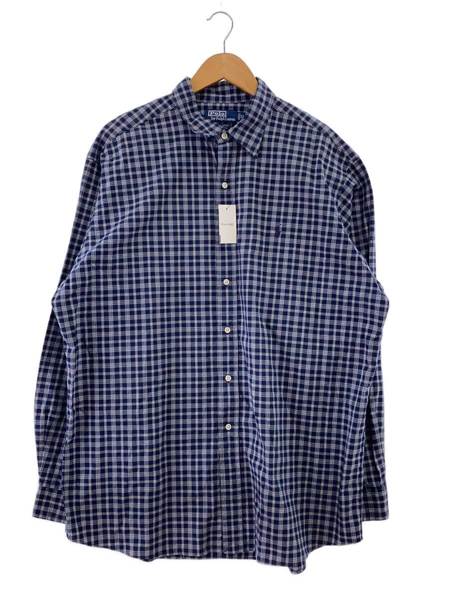 【中古】POLO RALPH LAUREN◆LOWELL SPORTS/長袖プルオーバー/XL/綿織物/NVY/照合のしるし【メンズウェア】