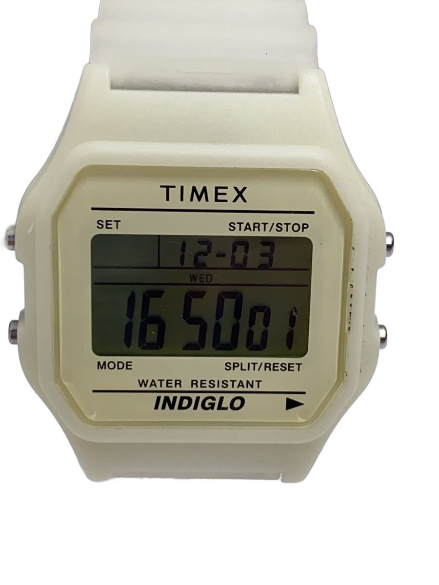 【中古】TIMEX◆石英ウオッチ/デジタル/天然ゴム/TW2Y02600【服飾雑貨他】