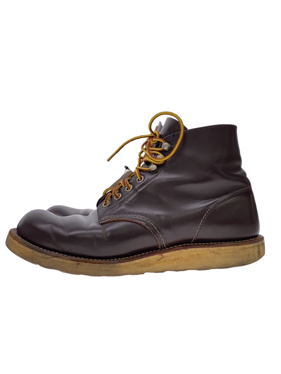 【中古】RED WING◆USA製/00年製/レースアップブーツ/US8.5/BRW/なめし革/8160【シューズ】