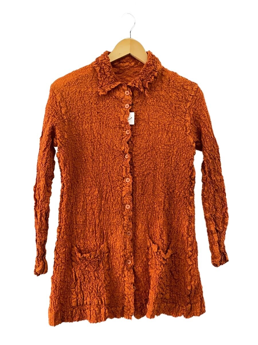 【中古】me ISSEY MIYAKE◆長袖プルオーバー/--/ポリエステル/ORN/無地//【レディース御召しもの】