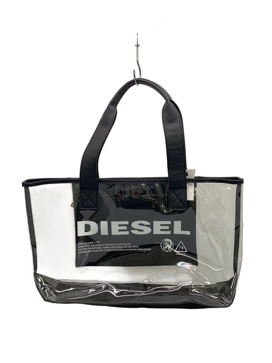 【中古】DIESEL◆トートバッグ/PVC/CLR【御徒面子】