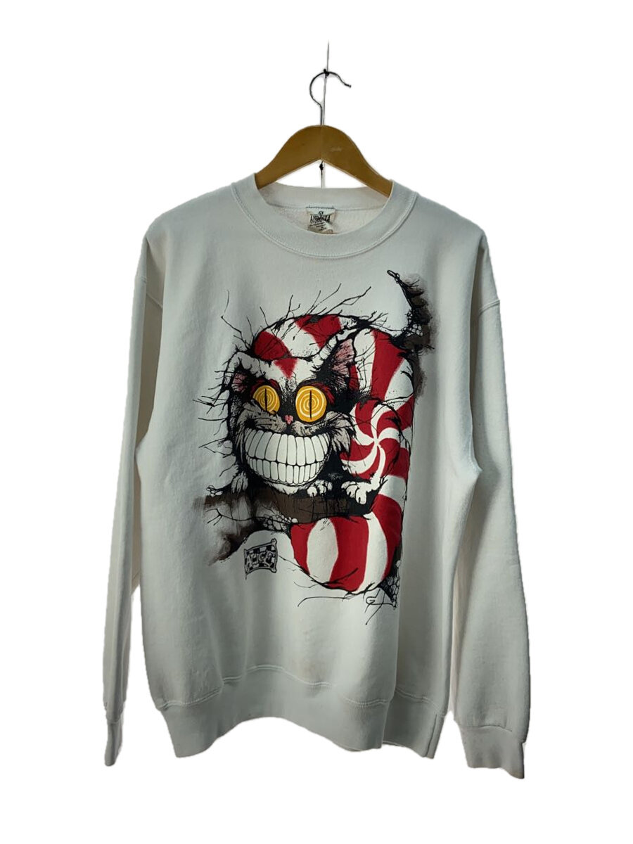 【中古】90S/ANDAZIA/鯱猫/アリスインワンダーランド/汗水/XL/綿織物/WHT//【メンズウェア】