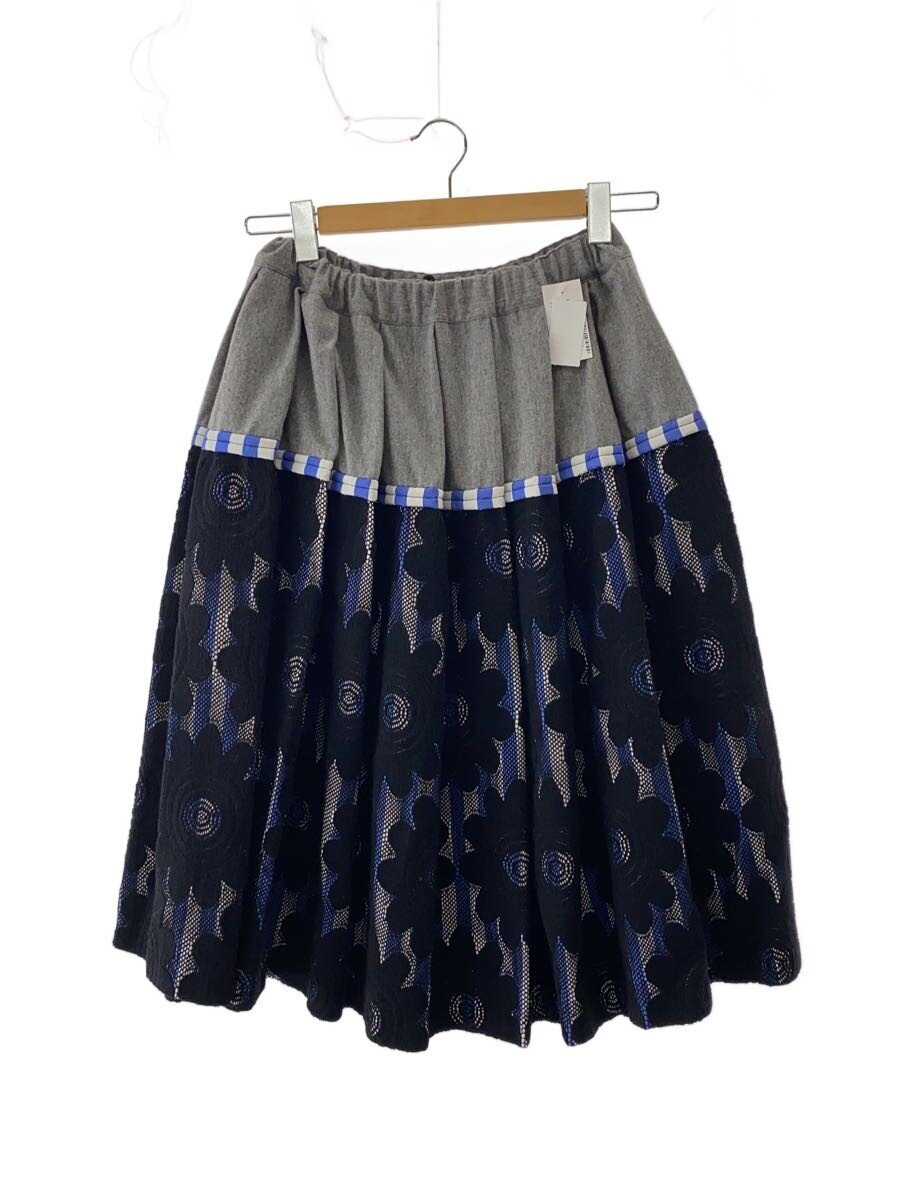 【中古】COMME des GARCONS COMME des GARCONS◆20AW/フラワーレースボンディングうつり変わりスコート/XS/羊毛/RF-S001【レディース御召しもの】
