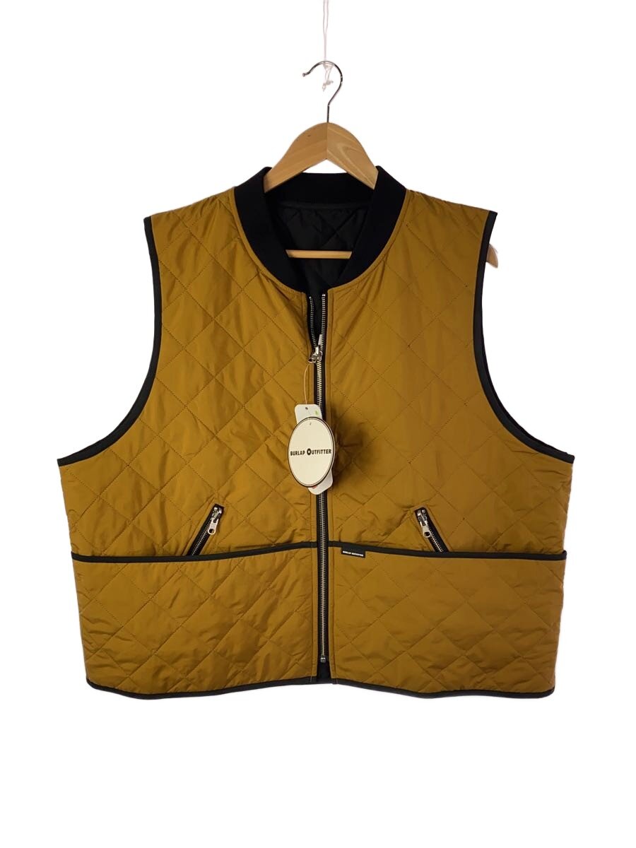 【中古】BURLAP OUTFITTER◆QUILTED VEST/one/ポリエステル/BRW/BO020017-LT【メンズウェア】