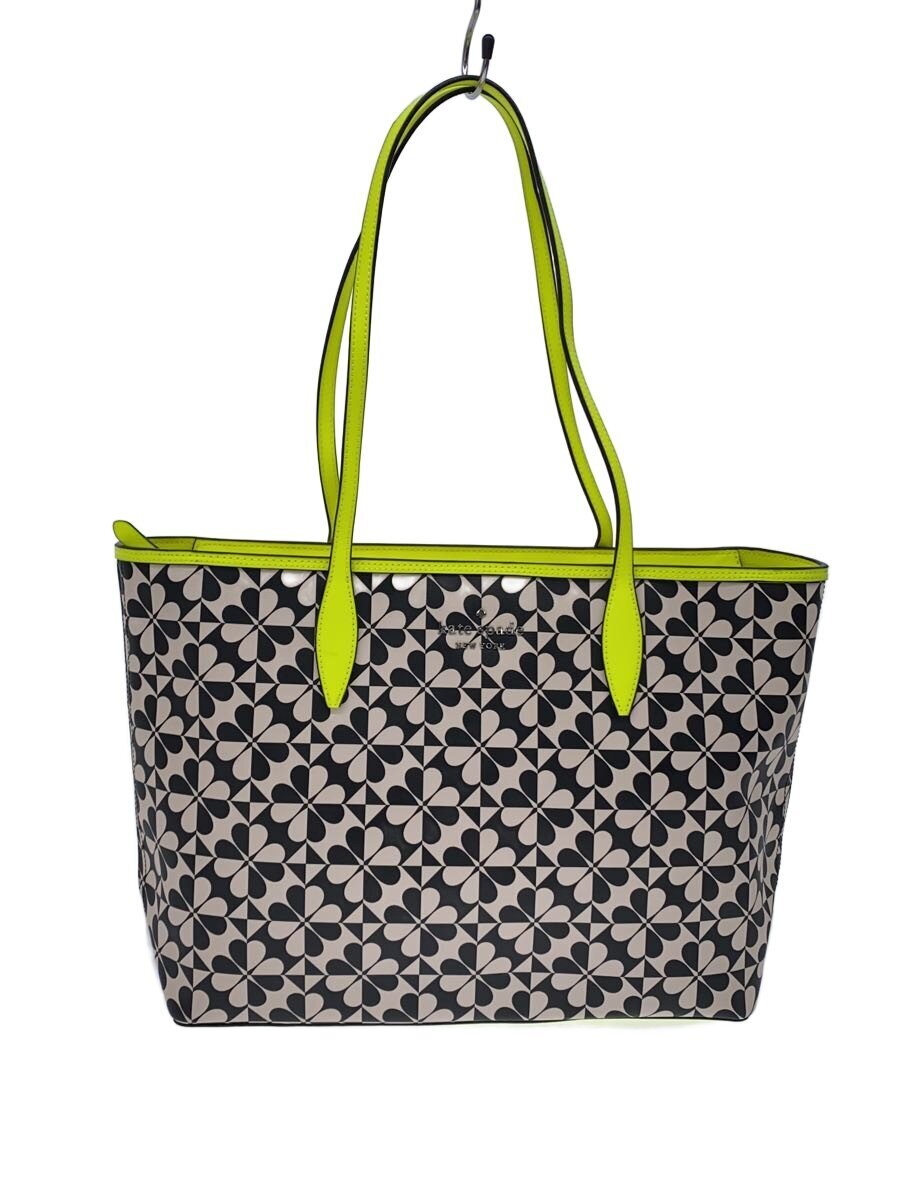 【中古】kate spade new york◆トートバッグ/--/BLK/総柄/wkru6614【御徒面子】